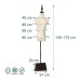 Dámska krajčírska figurína a torzo veľkosť 36/38 RelaxDays RD51733 Dámska krajčírska figurína a torzo veľkosť 36/38 RelaxDays RD51733