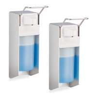 Nástenné lakťové dávkovače dezinfekcie a mydla RelaxDays (sada 2 ks, 500 ml) RD10048262 Nástenné lakťové dávkovače dezinfekcie a mydla RelaxDays (sada 2 ks, 500 ml) RD10048262