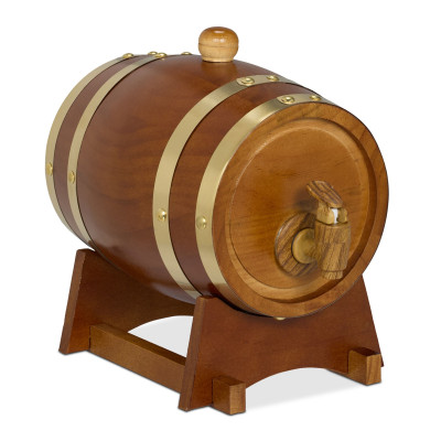 Drevený sud na uskladnenie alkoholu, RD49122 hnedá Drevený sud na uskladnenie alkoholu, RD49122 hnedá