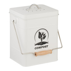 Kompostovacie vedro s filtrom na zápach 6l RD51219, biela