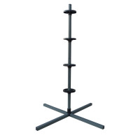 Vertikálny stojan na 4 pneumatiky RelaxDays RD53025 – sivý kovový regál, 131 cm Vertikálny stojan na 4 pneumatiky RelaxDays RD53025 – sivý kovový regál, 131 cm