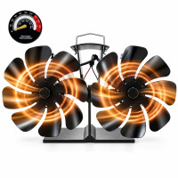 Krbový ventilátor s teplomerom RD54995