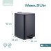 Kuchynský odpadkový kôš 20l RD51866, sivá