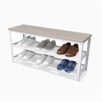 Lavica na topánky s 2 úrovňami XL RD52250, biela Lavica na topánky s 2 úrovňami XL RD52250, biela
