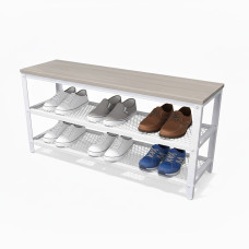 Lavica na topánky s 2 úrovňami XL RD52250, biela