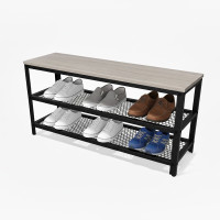 Lavica na topánky s 2 úrovňami XL RD52250, čierna Lavica na topánky s 2 úrovňami XL RD52250, čierna