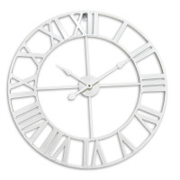 Nástenné hodiny s rímskymi číslicami RD51838, biela 60cm