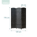 Paraván s 3 dielmi RD35324, čierna