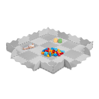 Podložka puzzle s okrajom, RD37477 šedá Podložka puzzle s okrajom, RD37477 šedá