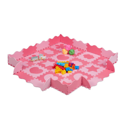 Podložka puzzle s okrajom, RD37478 rúžová Podložka puzzle s okrajom, RD37478 rúžová