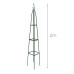 Záhradný obelisk Relaxdays RD10012492 na popínavé rastliny – výška 192 cm, zelený Záhradný obelisk Relaxdays RD10012492 na popínavé rastliny – výška 192 cm, zelený