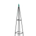 Záhradný obelisk a opora pre popínavé rastliny RD41753 – čierna, 190 cm