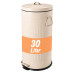 Retro odpadkový kôš 30l RD54846, béžová