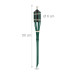 Sada 10 ks bambusových fakli 50cm RD45130, zelená