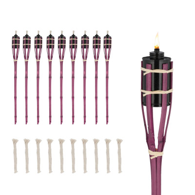 Sada 10 ks bambusových fakli 70cm RD45129, rúžová Sada 10 ks bambusových fakli 70cm RD45129, rúžová