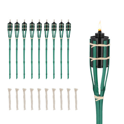 Sada 10 ks bambusových fakli 70cm RD45129, zelená Sada 10 ks bambusových fakli 70cm RD45129, zelená