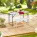 Set skladacích záhradných lavíc RD49607, biela Set skladacích záhradných lavíc RD49607, biela