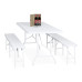 Set skladacieho záhradného nábytku RD49587, biela