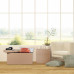 Skladacia čalúnená lavica s úložným priestorom RelaxDays RD31586, béžová