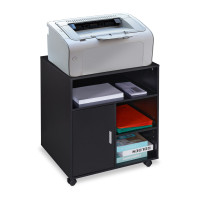 Mobilná kancelárska skrinka a stojan na tlačiareň Relaxdays RD32204 – čierny Mobilná kancelárska skrinka a stojan na tlačiareň Relaxdays RD32204 – čierny