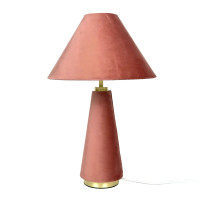Stolová lampa so zamatovým tienidlom A RD52524