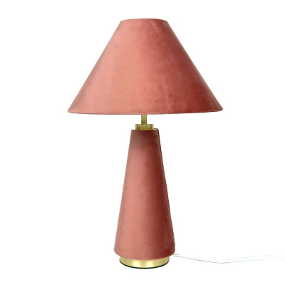 Stolová lampa so zamatovým tienidlom A RD52524 Stolová lampa so zamatovým tienidlom A RD52524