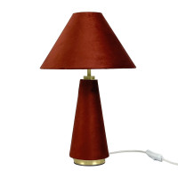 Stolová lampa so zamatovým tienidlom B RD52524