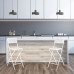 Súprava 2 skladacích barových stoličiek RD20761, biela Súprava 2 skladacích barových stoličiek RD20761, biela