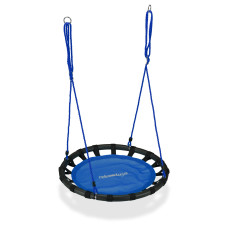 Záhradná kruhová hojdačka hniezdo RelaxDays 26651 (80 cm) – modrá
