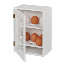 Drevená skrinka na vajíčka RD7986, biela