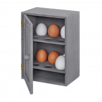 Drevená skrinka na vajíčka RD7986, šedá