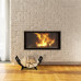 Kovový košík na palivové drevo Relaxdays RD4189 – Čierny, moderný dizajn