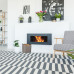 Kôš na palivové drevo Relaxdays RD8686 – antracitový, imitácia kože (veľkosť L)