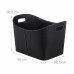 Dizajnový krbový kôš na palivové drevo RelaxDays RD10028790 XL, čierny Dizajnový krbový kôš na palivové drevo RelaxDays RD10028790 XL, čierny