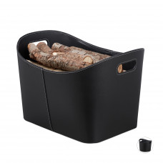 Dizajnový krbový kôš na palivové drevo RelaxDays RD10028790 XL, čierny Dizajnový krbový kôš na palivové drevo RelaxDays RD10028790 XL, čierny