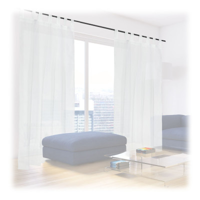 Sada 2 závesov RD36129, biela 245 x 140 cm Sada 2 závesov RD36129, biela 245 x 140 cm