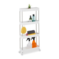 Vozík so 4 priehradkami RD48023, biela Vozík so 4 priehradkami RD48023, biela