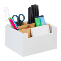 Organizér na stôl s 5 priehradkami RD47983, biely