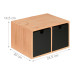 Organizér na stôl s 2 zásuvkami RD48007, čierny