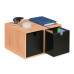 Organizér na stôl s 2 zásuvkami RD48007, čierny