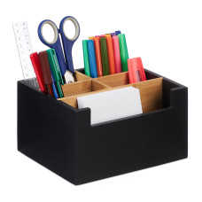 Organizér na stôl s 5 priehradkami RD47982, čierny
