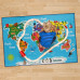Detský koberec RD32678, mapa sveta 150 x100 cm