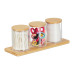 Organizér na vatové tampóny RD47910, bambus 
