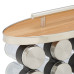 Moderný stojan na korenie RelaxDays RD43590 – 20 koreničiek, nerez a vzhľad dreva, 35 cm Moderný stojan na korenie RelaxDays RD43590 – 20 koreničiek, nerez a vzhľad dreva, 35 cm