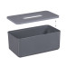 Box na vreckovky Relaxdays RD46931 sivý bambusové veko Box na vreckovky Relaxdays RD46931 sivý bambusové veko