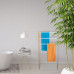 Relaxdays RD36771 Moderný voľne stojaci bambusový vešiak na uteráky s 3 tyčami Relaxdays RD36771 Moderný voľne stojaci bambusový vešiak na uteráky s 3 tyčami