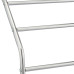 Strieborný trojramenný stojan na uteráky Relaxdays RD10047257 s poličkou – 83,5 cm