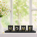 Dekorácia na čajovú sviečku s nápisom Home RD41592