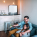 Stojaca lampa so stolom, RD34467