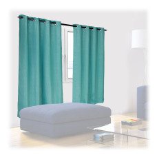 Sada 2 závesov so vzorom RD33773, zelená 245 x 135 cm